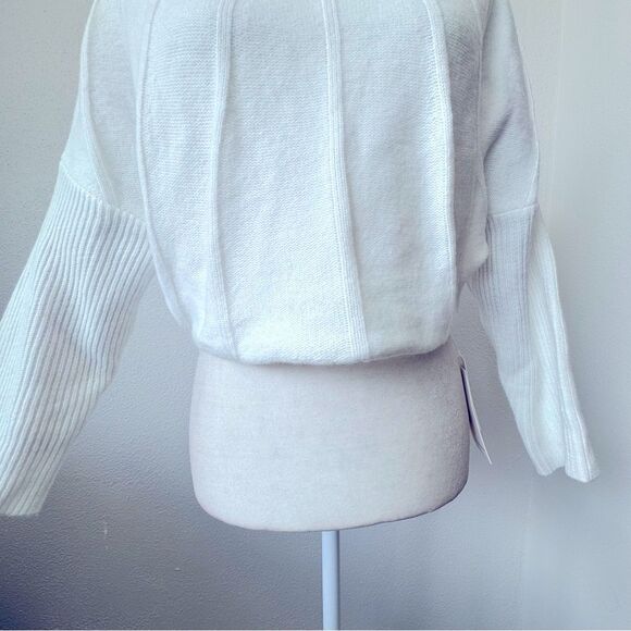 Commense Mock Neck White Piping Chunky Turtleneck SZ XS NEW - Picture 6 of 15
